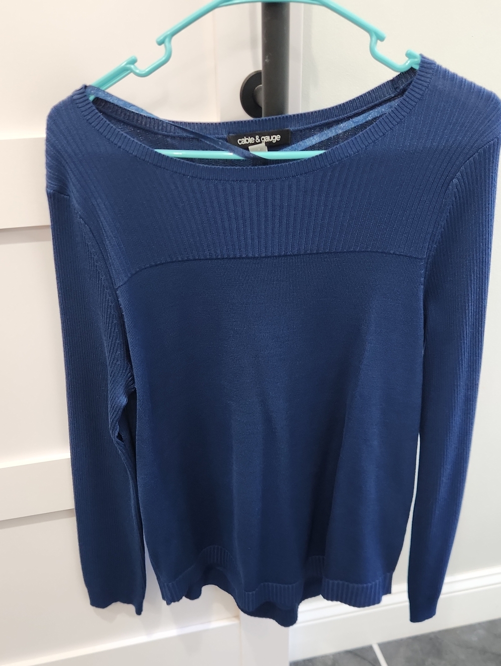 Cable & Gauge Blue Sweater